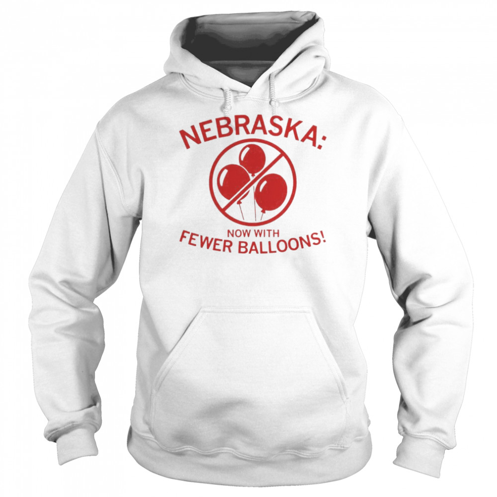Nebraska Now With Fewer Balloons  Unisex Hoodie