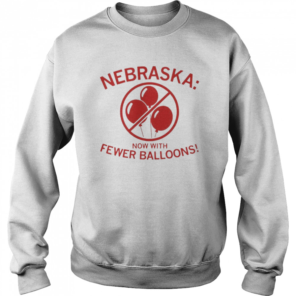 Nebraska Now With Fewer Balloons  Unisex Sweatshirt