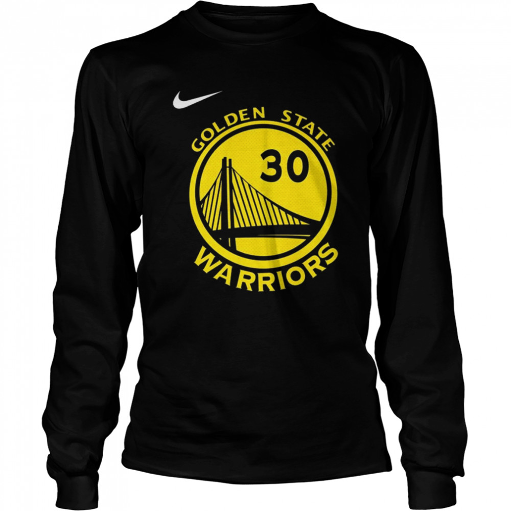 Nike Golden State Warriors Basketball 30  Long Sleeved T-shirt