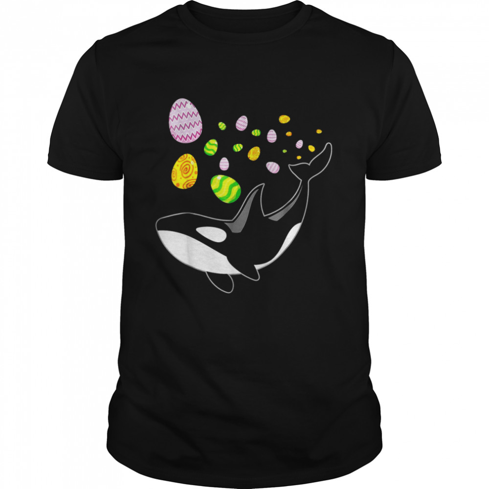 Orca Whale Killer as Egg Easter Day for, Boys & Girls Shirt