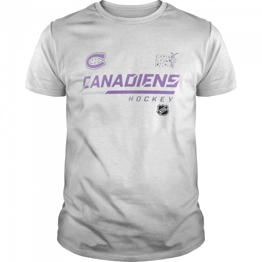 Montreal Canadiens Fanatics Branded NHL Hockey Fights Cancer Shirt