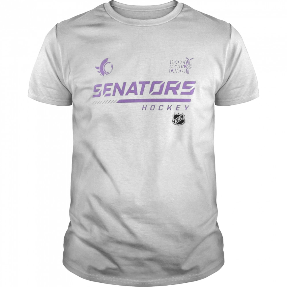 Ottawa Senators Fanatics Branded NHL Hockey Fights Cancer Shirt
