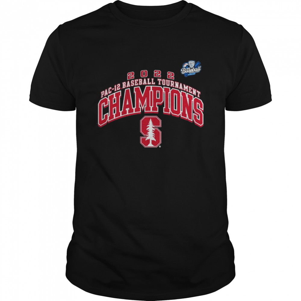 Stanford Cardinal 2022 PAC-12 Baseball Conference Tournament Champions T-Shirt