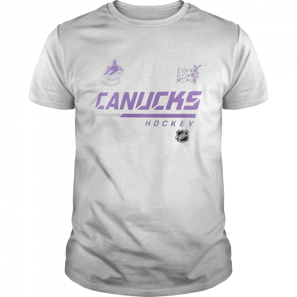 Vancouver Canucks Fanatics Branded NHL Hockey Fights Cancer Shirt
