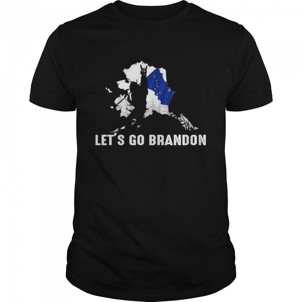 Alaska America Bigfoot Let’s Go Brandon  Classic Men's T-shirt