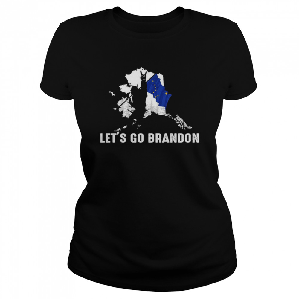 Alaska America Bigfoot Let’s Go Brandon  Classic Women's T-shirt