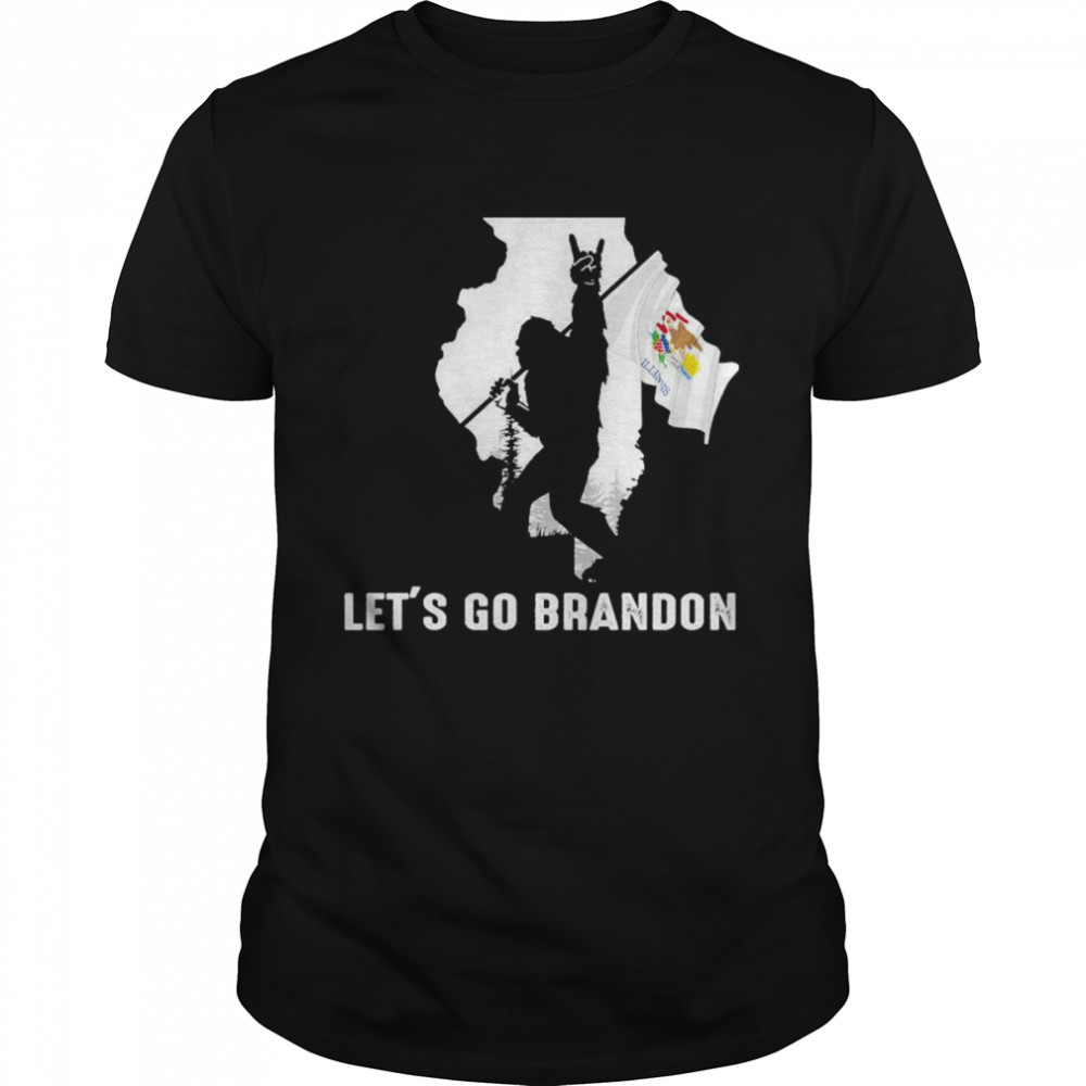 Illinois America Bigfoot Let’s Go Brandon Shirt