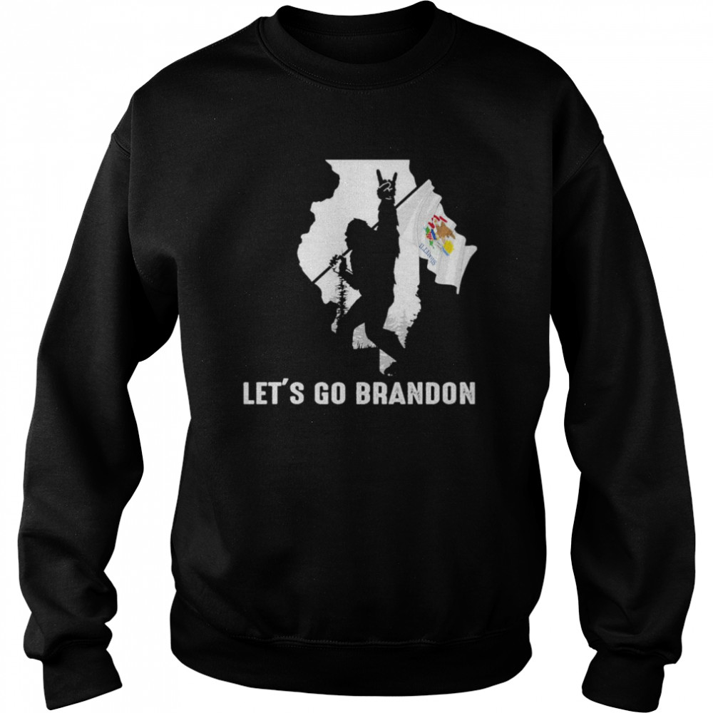 Illinois America Bigfoot Let’s Go Brandon  Unisex Sweatshirt