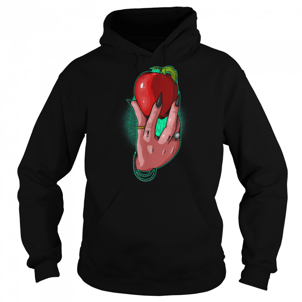 Lucifer Witch Hand with Poisoned Red Apple Emo Punk Gothic T- B0B2895WYZ Unisex Hoodie