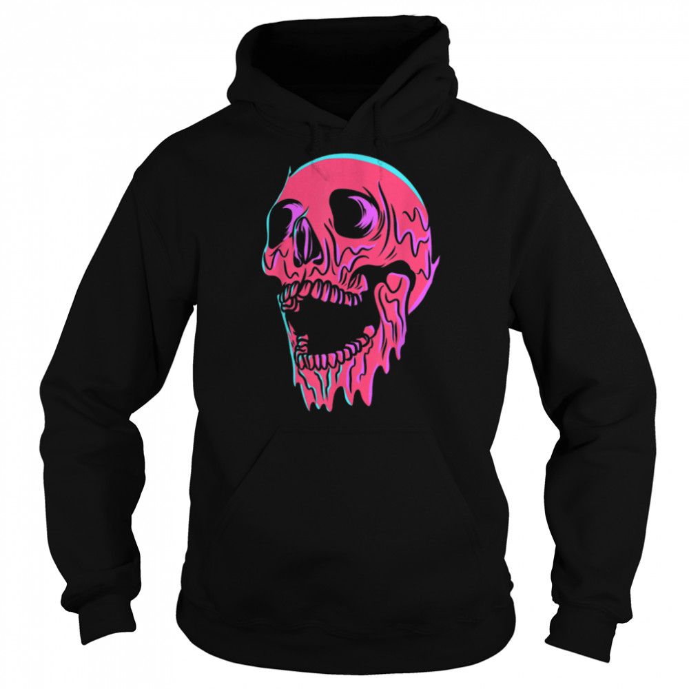 Melting Skull Head Pastel Goth Death Head Gothic Emo Punk T- B0B2Z1DGRQ Unisex Hoodie