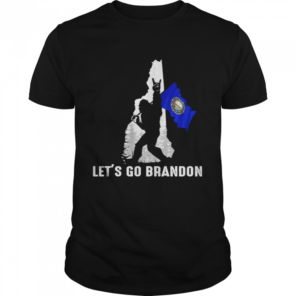 New Hampshire America Bigfoot Let’s Go Brandon  Classic Men's T-shirt
