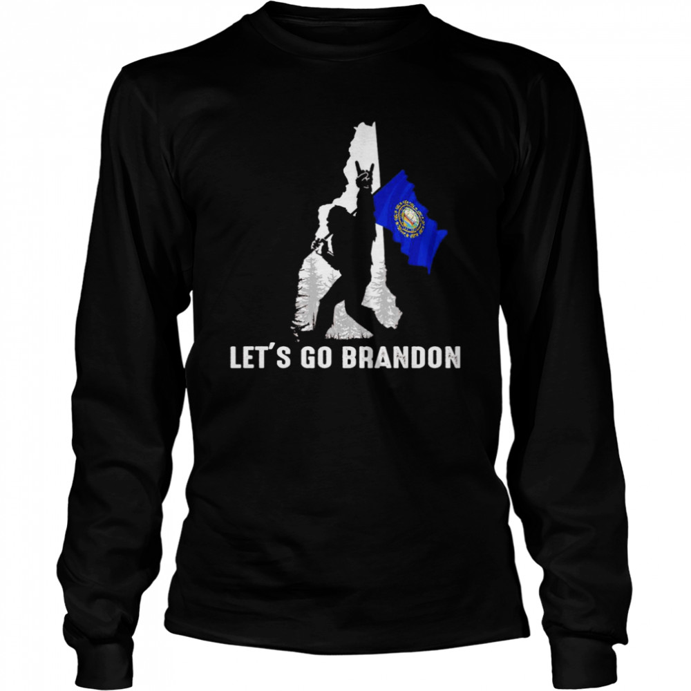 New Hampshire America Bigfoot Let’s Go Brandon  Long Sleeved T-shirt
