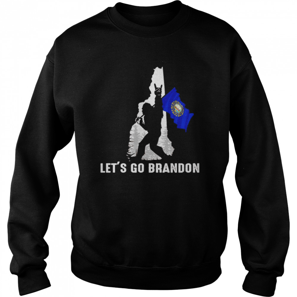 New Hampshire America Bigfoot Let’s Go Brandon  Unisex Sweatshirt