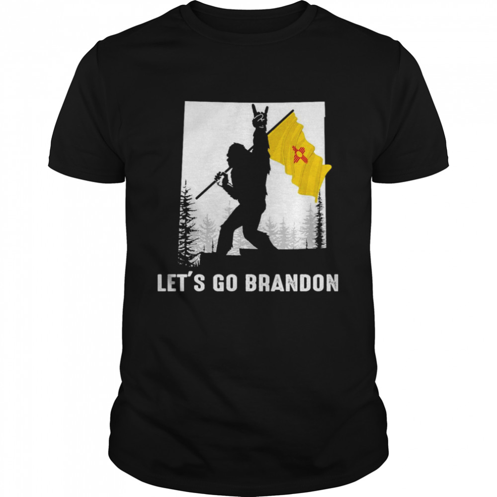 New Mexico America Bigfoot Let’s Go Brandon  Classic Men's T-shirt
