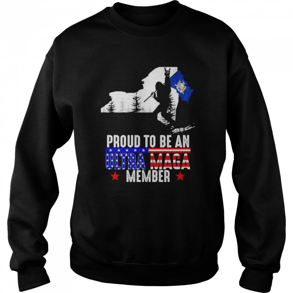 New York America Bigfoot Proud To Be An Ultra Maga Member  Unisex Sweatshirt