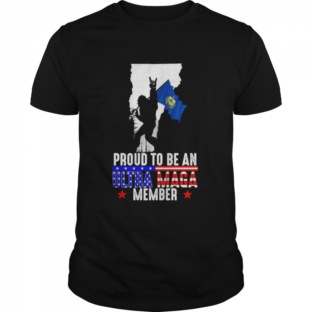 Vermont America Bigfoot Proud To Be An Ultra Maga Member  Classic Men's T-shirt