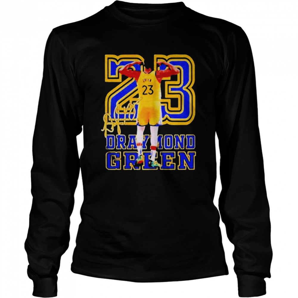 23 Draymond Green Golden State Warriors Signature  Long Sleeved T-shirt