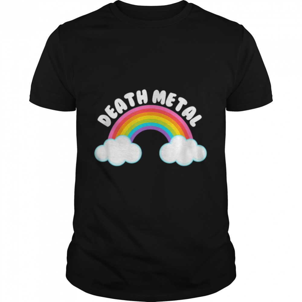 Death Metal - Soft Pastel Goth Rainbow - Funny Cute T-Shirt B0B3PT3RXP