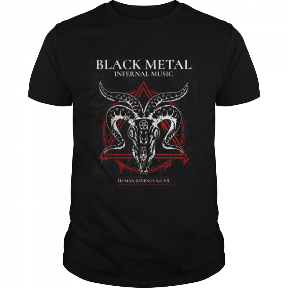 Death Metal Baphomet Pentagram T-Shirt B09XY2PTLK