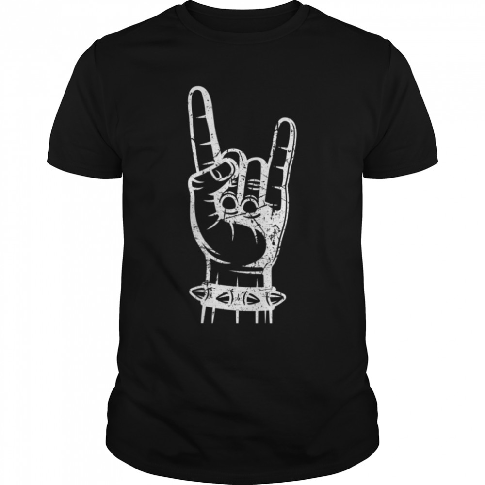 Death Metal Christening Hand Heavy Retro T-Shirt B0B4B5Q5JY