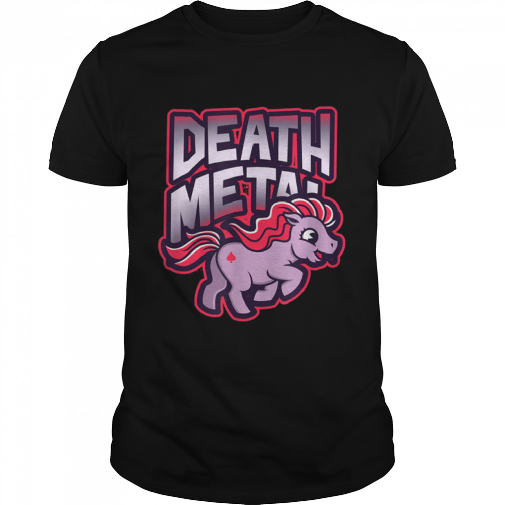 Death Metal Unicorn Heavy Metal Music T-Shirt B09XC3YHPV