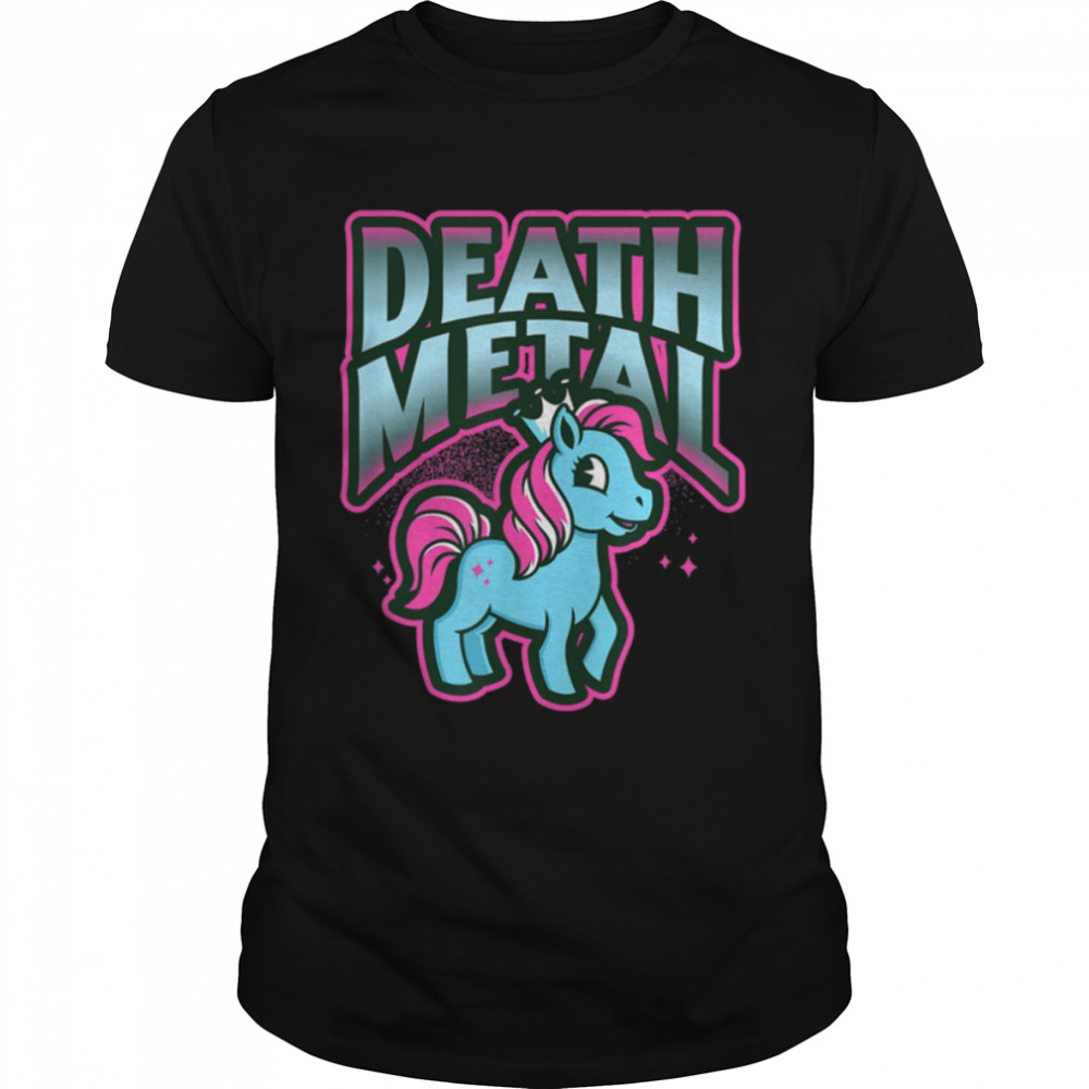 Death Metal Unicorn Heavy Metal Music T-Shirt B09XC4S49V