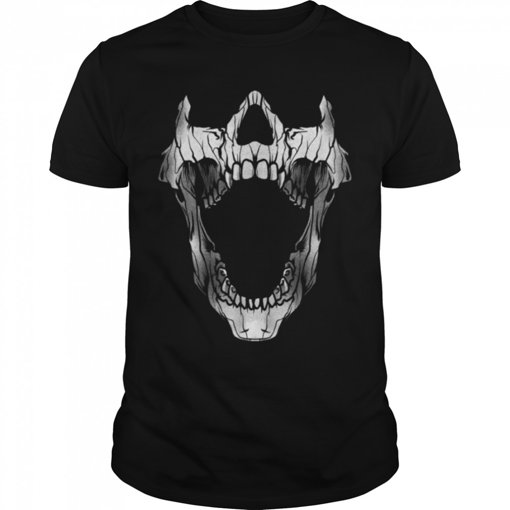 Gothic Jawbone Gothic Skull Head Art Emo Punk Oral Surgeon T-Shirt B0B2GNMFMH
