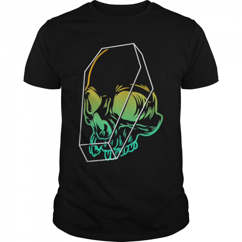 Gothic Skull Coffin Skeleton Halloween Emo Punk Embalmer T-Shirt B0B3545C3L