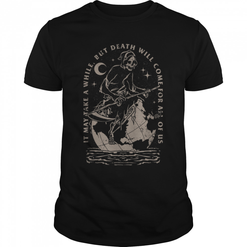 Grim Reaper Death Soul Collector Grunge Gothic Halloween T-Shirt B0B47TSVGQ