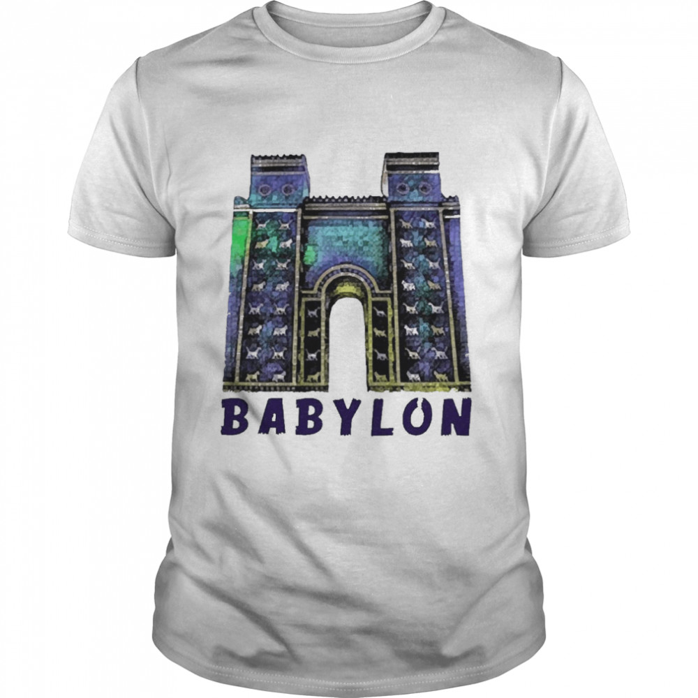 Ishtar gate in babylon fit ladies shirt Classic Men's T-shirt