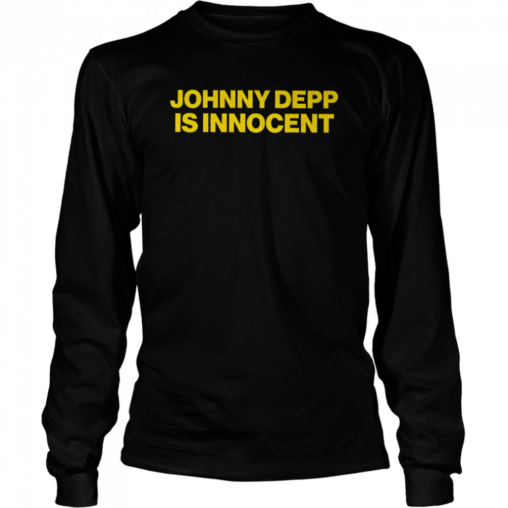 Johnny Depp is innocent 2022 T-shirt Long Sleeved T-shirt