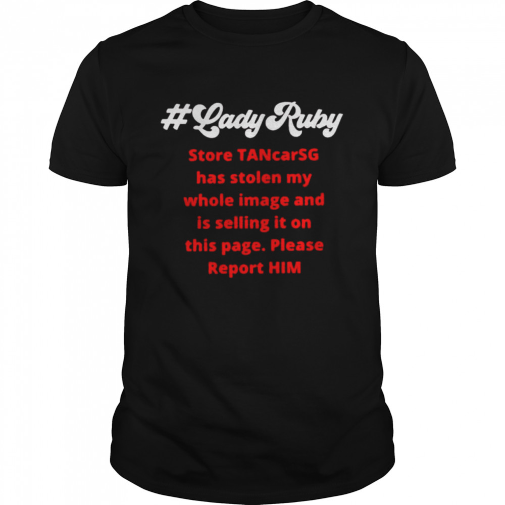 Justice for lady ruby store Tancarsg shirt