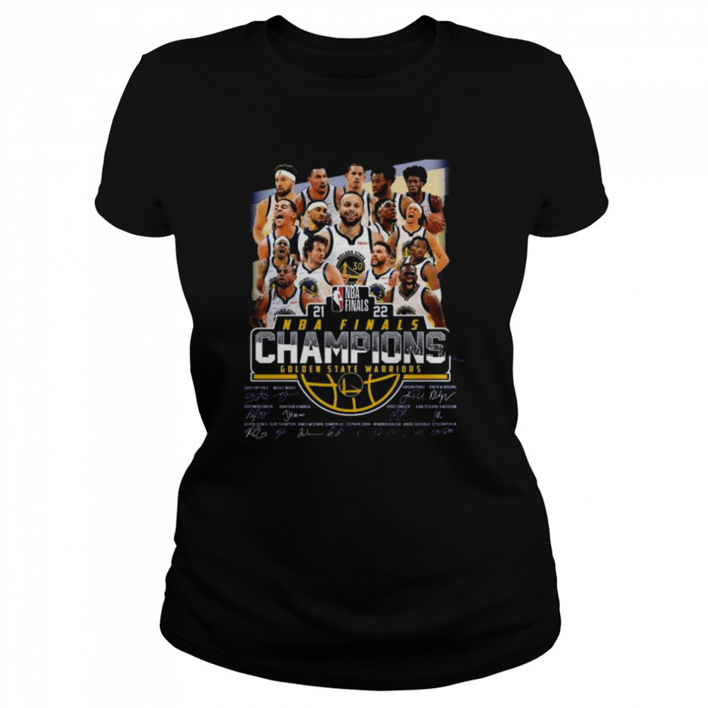 New Golden State Warriors NBA Finals champions signatures shirt Classic Women's T-shirt