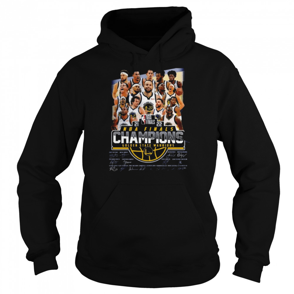 New Golden State Warriors NBA Finals champions signatures shirt Unisex Hoodie