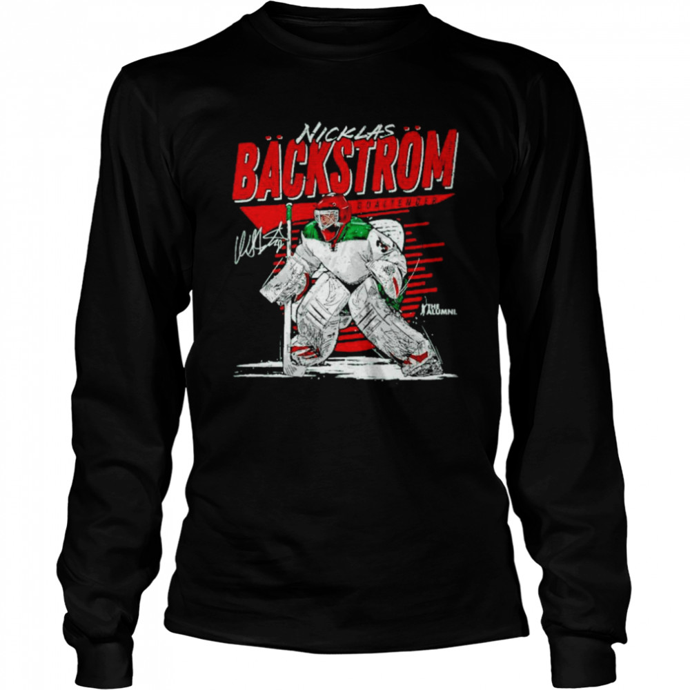 Nicklas Backstrom Minnesota Comet Hockey Signatures  Long Sleeved T-shirt