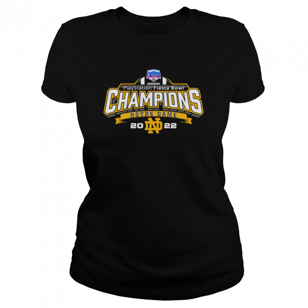 Notre Dame Fighting Irish Playstation Fiesta Bowl Champions 2022  Classic Women's T-shirt