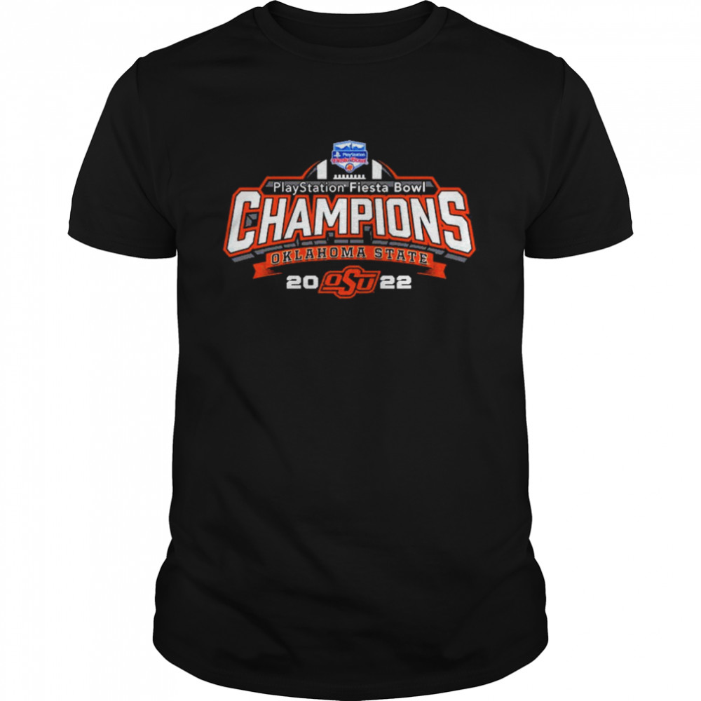 Oklahoma State Cowboys Playstation Fiesta Bowl Champions 2022 Shirt