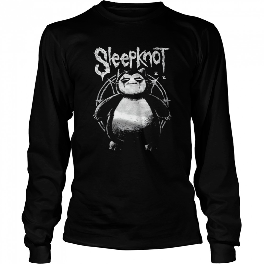 Pokemon Snorlax Sleepknot character T-shirt Long Sleeved T-shirt