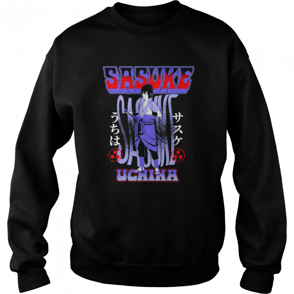 Sasuke Uchiha Wavy Type shirt Unisex Sweatshirt