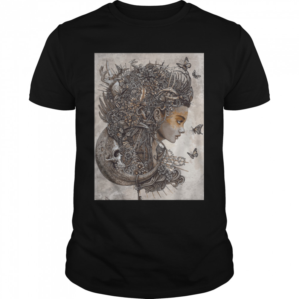 Scary Goth ady skeleton Fairy Grunge Fairycore T- B0B1L9J2JY Classic Men's T-shirt