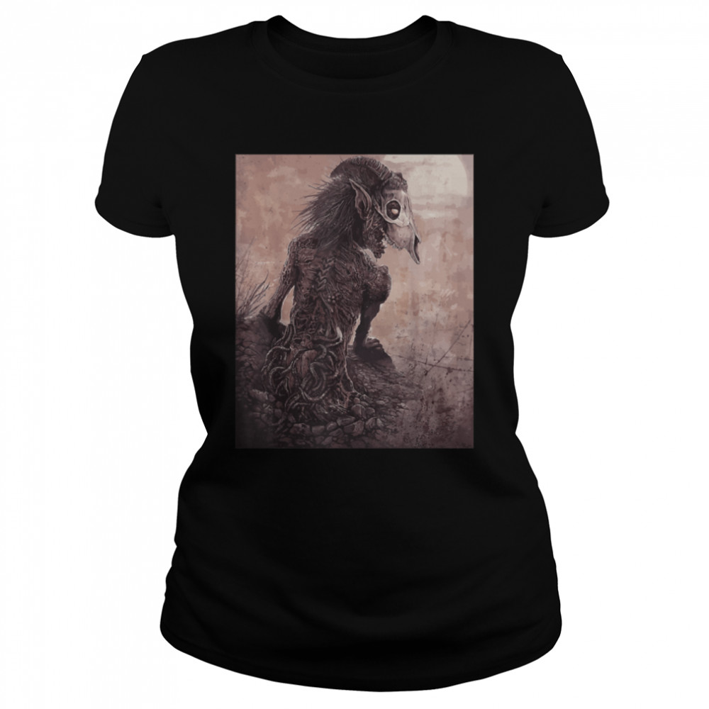 Skeleton Fairy Grunge Fairycore Aesthetic Goth Gothic T- B0B1JPH2L3 Classic Women's T-shirt