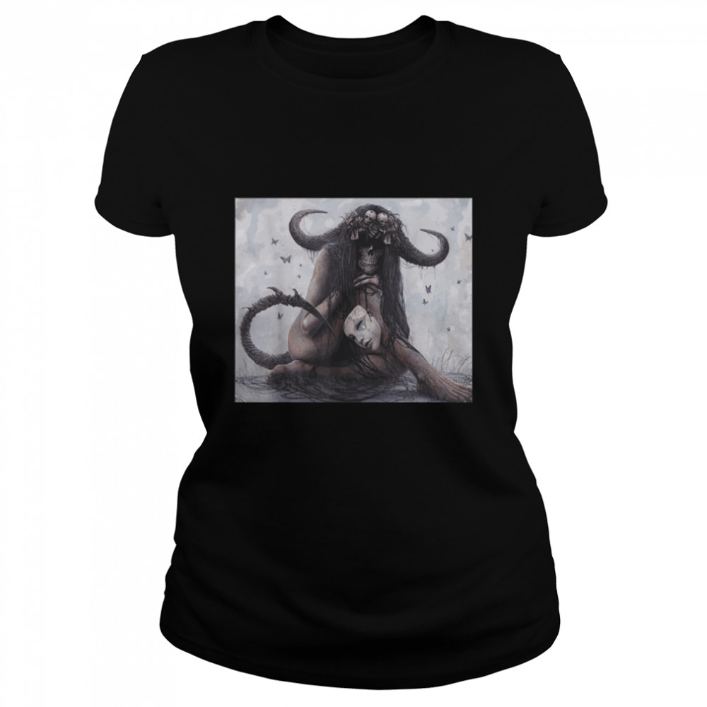 Skeleton Fairy Grunge Fairycore Aesthetic Goth Gothic T- B0B1LDSGF2 Classic Women's T-shirt