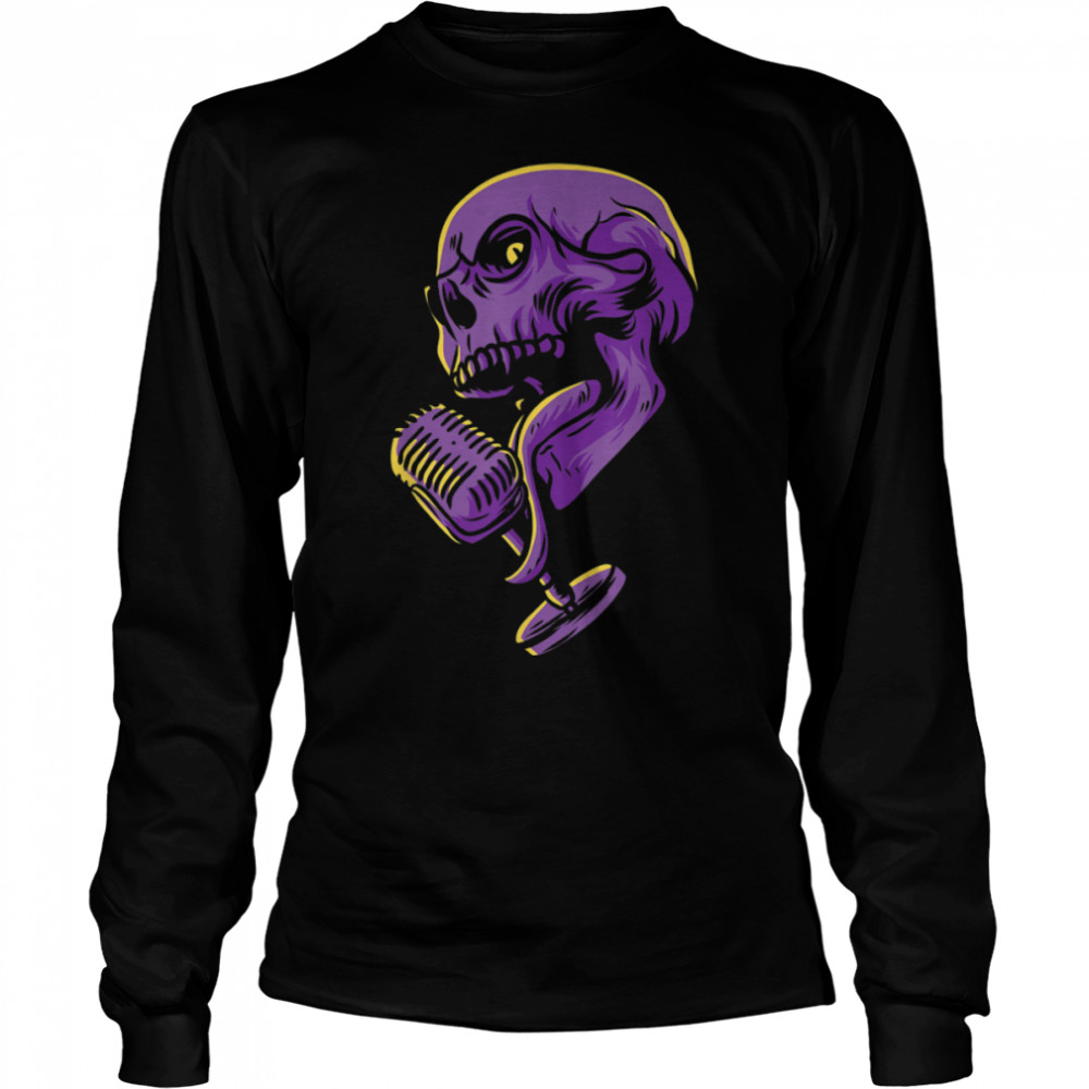 Skull Music Artist Punks Not Dead Rock and Roll 'Emo Punk T- B0B35BCKWY Long Sleeved T-shirt