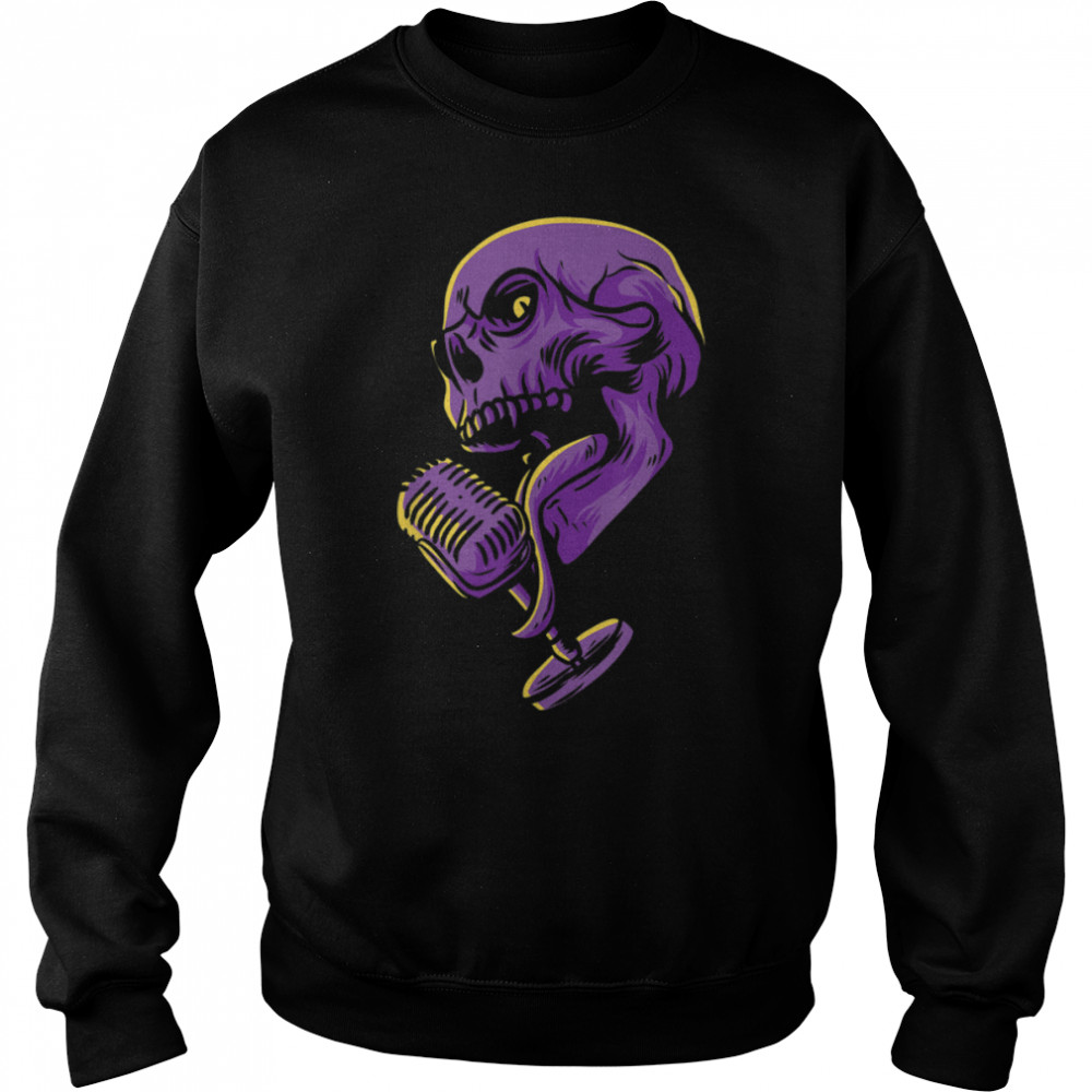 Skull Music Artist Punks Not Dead Rock and Roll 'Emo Punk T- B0B35BCKWY Unisex Sweatshirt