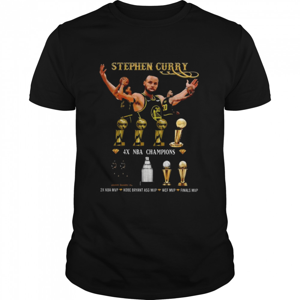 Stephen Curry 4X NBA champions 2x NBA MVP shirt Classic Men's T-shirt