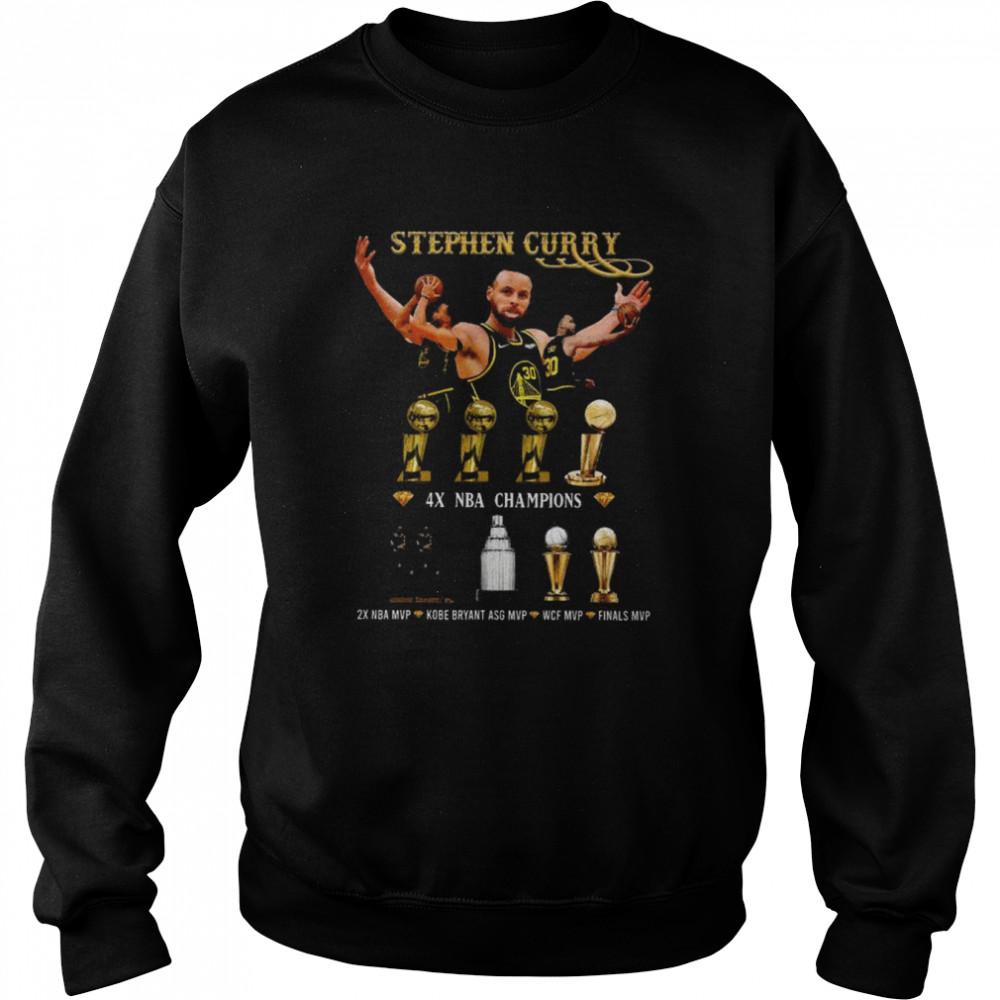 Stephen Curry 4X NBA champions 2x NBA MVP shirt Unisex Sweatshirt