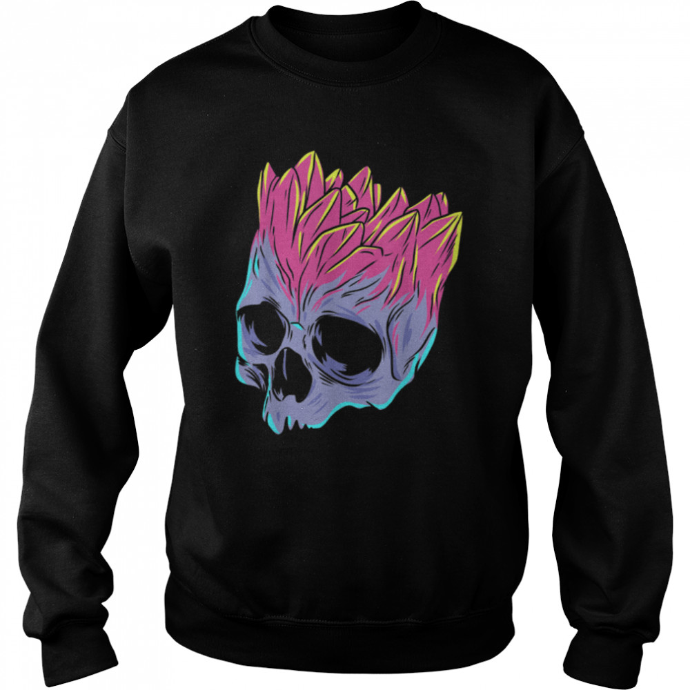 Stone Head Skull Pastel Goth Death Head Gothic Emo Punk T- B0B2ZNCTPZ Unisex Sweatshirt