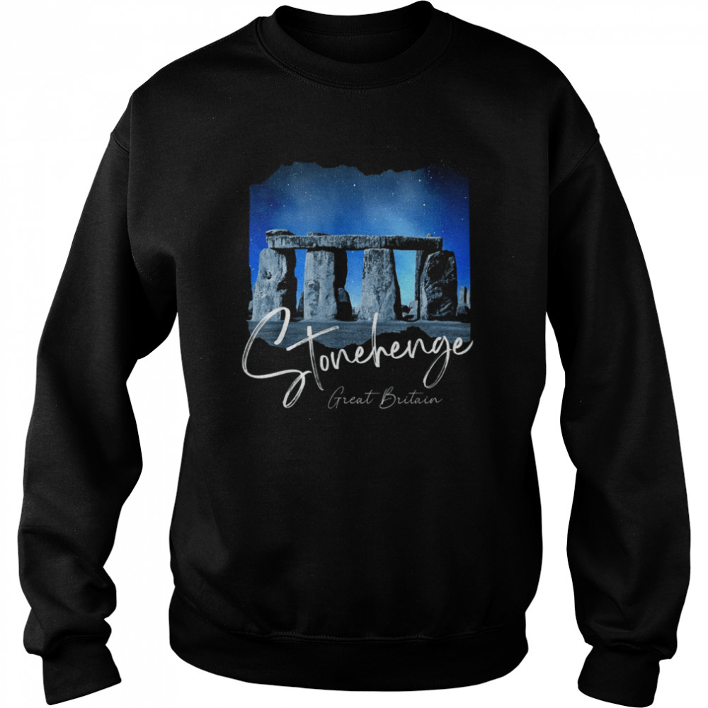 Stonehenge England Souvenir Stonehenge At Night  Unisex Sweatshirt