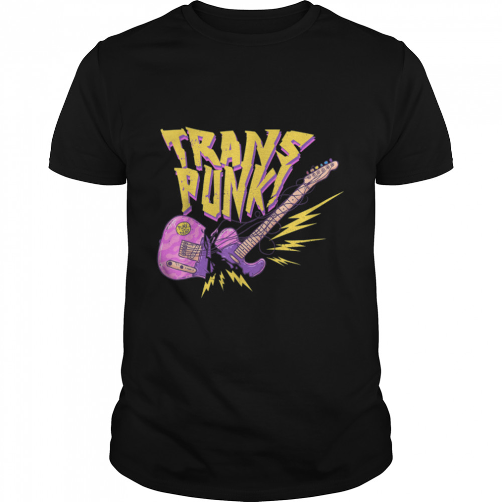 Trans Punk LGBTQ Punks Not Dead Transgender Death Metal Emo T-Shirt B0B459T4KX