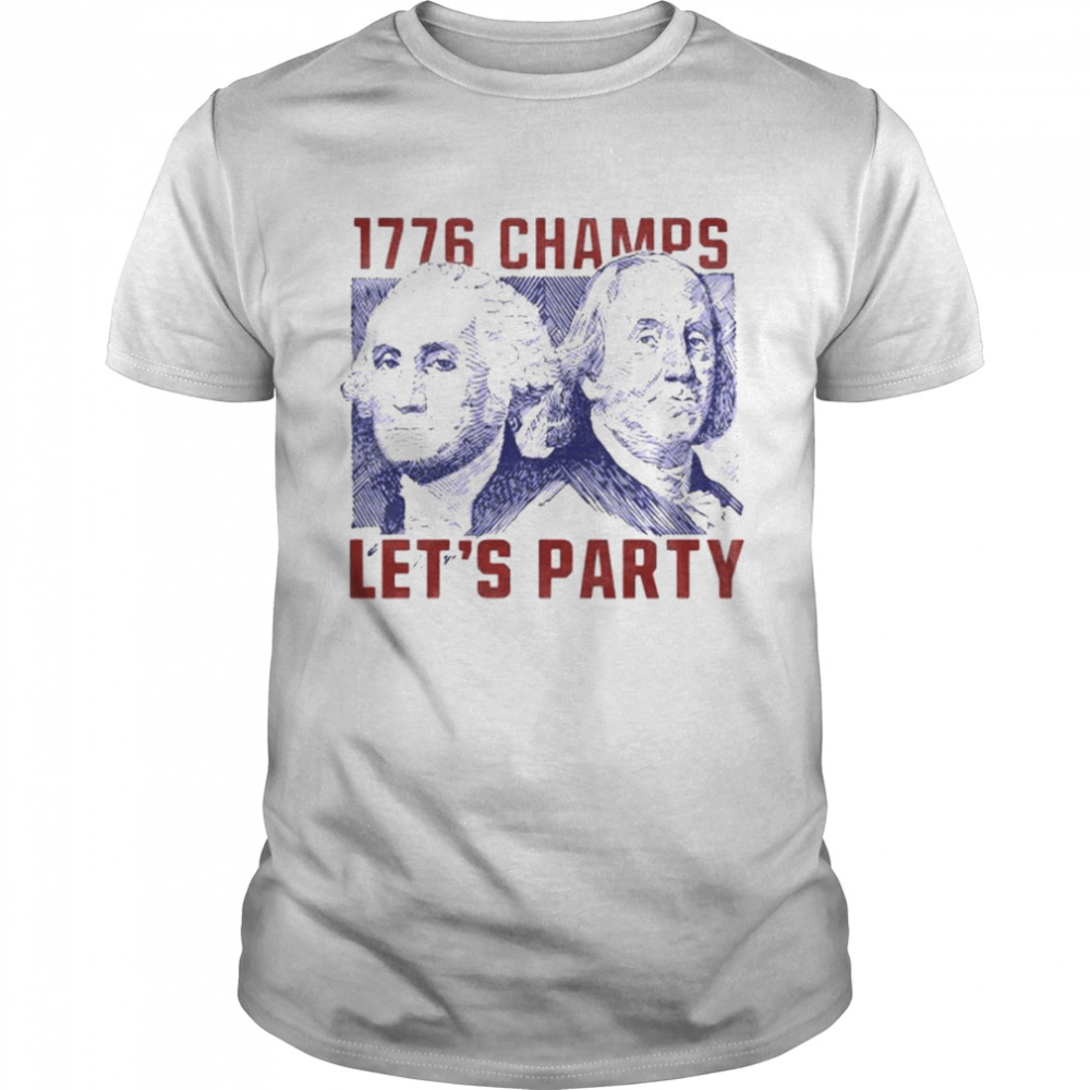 Washington And Lincoln 1776 Champs Let’s Party Usa  Classic Men's T-shirt